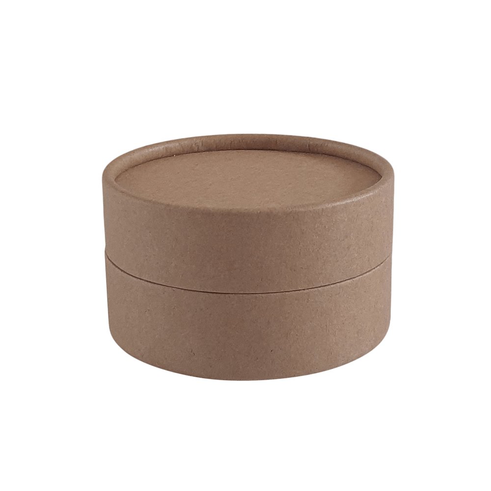 Cardboard Jars with Water Resistant Liner in Black, White and Brown Kraft C873042K - Tinware Direct