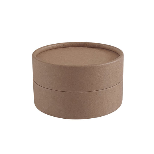 Cardboard Jars with Water Resistant Liner in Black, White and Brown Kraft C873042K - Tinware Direct