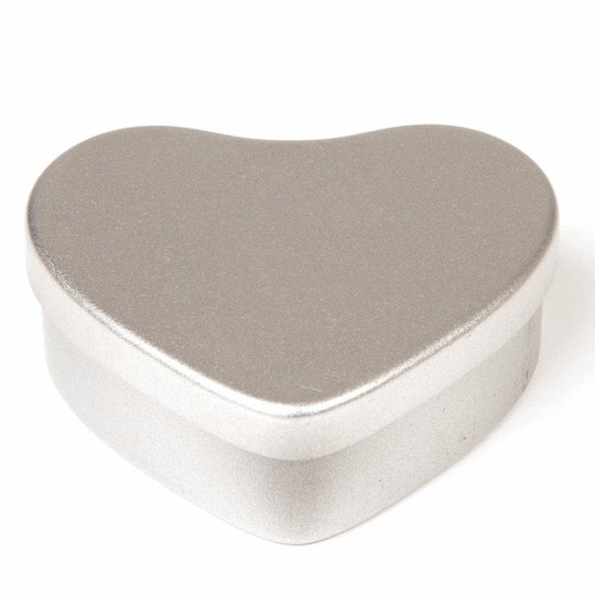 Heart Shaped Tin in Silver, Red or Rose Gold T5605 - Tinware Direct